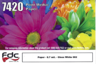 Picture of 30" FDC Poster Paper Gloss White