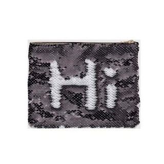 Picture of Sequin Black and White Makeup/Pencil case