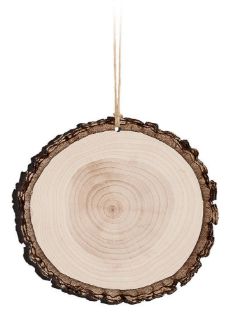 3.5"x 3.75"Faux Wood Sliced Log