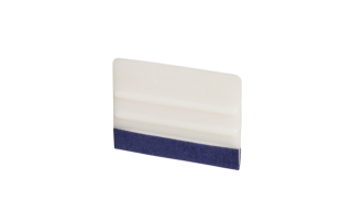 4" Pro Rigid Squeegee - white with felt edge