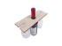 Plywood Wine & Glass Holder - Square