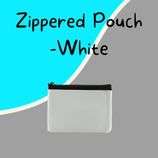 Zippered Pouch - White