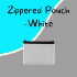 Zippered Pouch - White