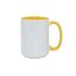 15oz Yellow Two-Tone Sublimation Mug